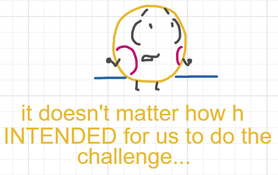 A panel from What's The Point, episode five of the Board Boards object show by Furretwalk/WalkingFurret.